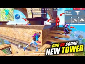 Duo vs Squad Fight On New Tower Full Fun Gameplay Garena Free Fire - Scythe Fight | P.K. GAMERS
