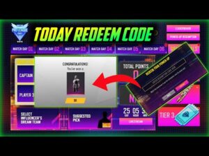 FFPL TODAY REDEEM CODE - GARENA FREE FIRE MAX || MG MORE