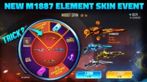 FREE FIRE NEW ELEMENT M1887 EVENT | FREE FIRE NEW EVENT | M1887 SKIN SPIN EVENT FREE FIRE