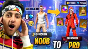 Free Fire Noob To Pro Rich Account 💸😍 | Got Everything And 9999 Diamond 💎- Garena Free Fire