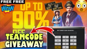 Free fire Live giveaway || Ff Teamcode Giveaway !! Ff live