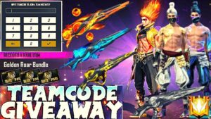 Free fire Live giveaway || Ff Teamcode Giveaway !! Ff live