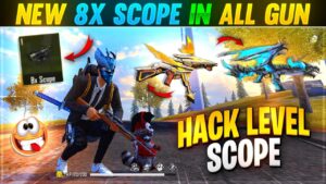 Free fire New 8x Scope and 1x Scope in Ob32 Update 🥵 Garena free fire
