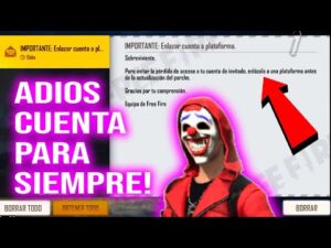 🔥 GARENA VA A ELIMINAR TU CUENTA ! COMO ENLAZAR CUENTA A PLATAFORMA DE FREE FIRE