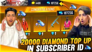 I Got 100% Bonus Free Diamonds💎 Buying 20,000 Diamond In Subscriber Account 😍 - Garena Free Fire