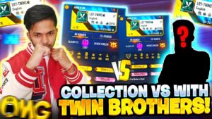 Lokesh Gamer Vs Twin Brothers! Best Collection Battle Who Will Win ???🤯 Garena Free Fire