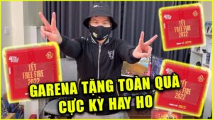 MỞ HỘP QUÀ TẾT 2022 TỪ GARENA FREE FIRE TOÀN ĐỒ HAY HO HẾT NƯỚC CHẤM | Rikaki VLOG #6