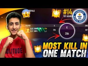 Most Kill In One Match 294 Kill?😱😱- Garena Free Fire