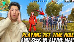 Playing 1st Time Hide And Seek In Alpine Map🤣🤣- Garena Free Fire