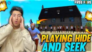 Playing Hide & Seek on Clock Tower With Noob Adam🤣🤣- Garena Free Fire