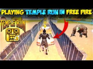 Playing Temple run in free fire 😱 || Craftland challenging fun Match 😂 in Garena free fire