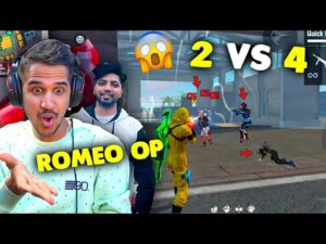 Romeo And AmitBhai vs 4 Pro Players🥵- I broke Ajjubhai's dynamic duo🤣- Garena Free Fire