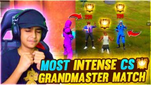 Ultimate Intense Cs Grandmaster Match Ever ❤️🤯 - गेम भी बंद होगया 😂 - Garena Free Fire