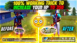 100% WORKING TRICK TO INCREASE YOUR HP TO 350😲 GARENA FREE FIRE #6
