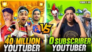 3 Big Youtubers Vs 3 Small Youtubers 🤣 Clash Squad Match Op Gameplay - Garena Free Fire