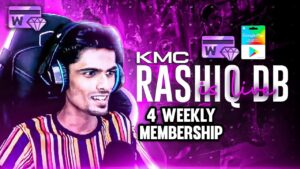 4 WEEKLY FOR FOLLOWERS 😱😱 KMC RASHIQ DB IS LIVE💙 GARENA FREE FIRE