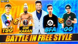 Battle in Free Style | TSG vs GW Karan | GG vs BFA - Garena Free Fire #totalgaming #gyangaming