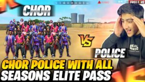 Chor Police With All Seasons Elite Pass🤣🤣50 Elite Pass - Garena Free Fire