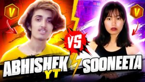Diamond Queen @Sooneeta  Vs ABHISHEK YT ||  FUNNY GAME PLAY || Garena Free Fire 🔥