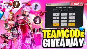 Free Fire Live Diamonds Team Code Giveaway || Diamonds Team Code Giveaway ||FF Live ||Lokesh Gamer