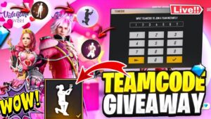 Free fire Live giveaway || Ff Teamcode Giveaway !! Ff live