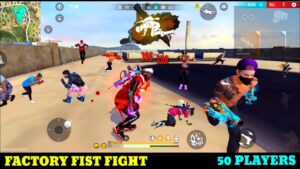 GARENA FREE FIRE FACTORY FIST FIGHT PHOENIX KNIGHT BUNDLE - FF FUNNY FIGHT - WTF MOMENT ON FACTORY