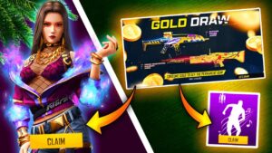 GOLD DRAW & EMOTE + NEW BUNDLE 😱🔥 ( NEW UPDATE ) - GAMING AURA || GARENA FREE FIRE