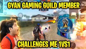 Gyan Gaming Guild member Challenges me 1vs1 🥵|Op Gameplay 🔥|Garena Free Fire Telugu ❤️|