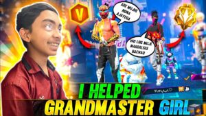 I Saved Grandmaster Girl Life 🤯❤️ - Must Watch Op Gameplay 😂 - Garena Free Fire