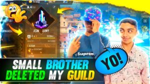 My Small Brother Deleted My Guild 😭 I Quit - Garena Free Fire