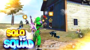 New Badge99 Ranked Solo Vs Squad OP Gameplay - Garena Free Fire