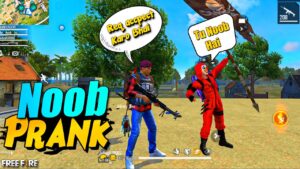 Noob Prank On Red Criminal😂 || Crazy Reaction -Garena Free Fire