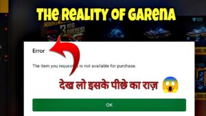 REALITY OF GARENA FREE FIRE // REASON OF FREE FIRE TOP UP, NETWORK CONNECTION ERROR PROBLEM,  ETC