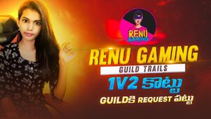 Renu gaming Guild trials || 1 vs 2 challange || GARENA FREE FIRE LIVE