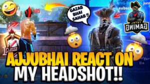 ajjubhai94 Reaction On My Hacker Gameplay 👽🤯 TOTAL GAMING Exposed Me 🤬 -- GarenaFreeFire