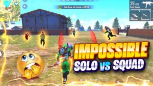 Badge99 Full Rush Solo Vs Squad Can i Survive? Ranked Gameplay - Garena Free Fire