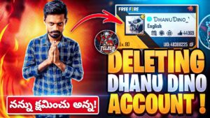 Deleting DHANU DINO free fire account 😇 garena free fire