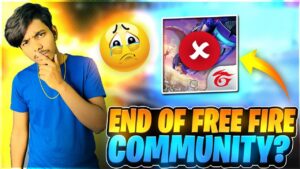 End Of Free Fire Community🥲|| Garena Free Fire Max