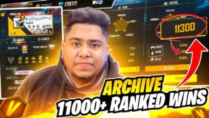 FIRST RANKED WINS 11000+ || GARENA FREE FIRE 🔥