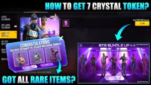 FREE FIRE NEW BTS CRYSTAL BUNDLE UP EVENT | FREE FIRE NEW EVENT | NEW BTS EVENT IN FREE FIRE