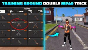 FREE FIRE TRAINING GROUND DOUBLE MP40 TRICK? 🤯 TOP 5 NEW TRICKS - GARENA FREE FIRE