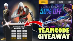 Free fire Live giveaway || Ff Teamcode Giveaway !! Ff live