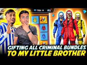 Gifting All Criminal Bundle Id To Friend  😱 Prank With My Friend Gone Wrong 😂 - Garena Free Fire