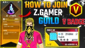 How To Join Z Gamer Guild - GARENA FREE FIRE | HOW TO JOIN V BADGE YOUTUBER GUILD | #ZGAMER #ZARMY