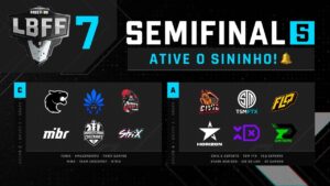 LBFF 7 Série B - Semifinal 5 - Grupos C e A | Free Fire