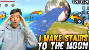 Longest Stairs To The Moon In Free Fire🤣🤣 - Garena Free Fire