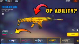 NEW GOLDEN SCAR ABILITY ? CLASH SQUAD SEASON 12 - GARENA FREE FIRE