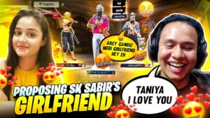 Proposing Sk Sabir Boss & Youtubers' Girlfriends 😎 You Laugh You Loose Challenge - Garena Free Fire