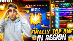 Region Top One1 Finally Grandmaster 24 Hours Push😱😨- Garena Free Fire
