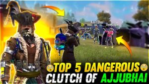 TOP 5 DANGEROUS CLUTCH OF AJJUBHAI😲 GARENA FREE FIRE